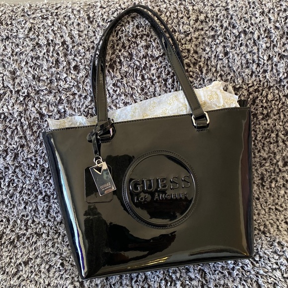 Guess Patent Tote: Style: THORNTON - Picture 5 of 5